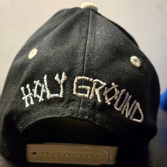 Holy Ground Sneaker Brea Shop Official 5 Panel Black / Cream Snapback Hat EUC - Picture 6 of 6